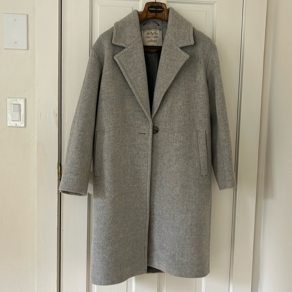 Wilfred The Only Coat - Gray wool and cashmere Coat
